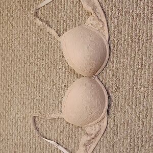 Aerie Emma Pushup Bra Beige Lace Size 36A